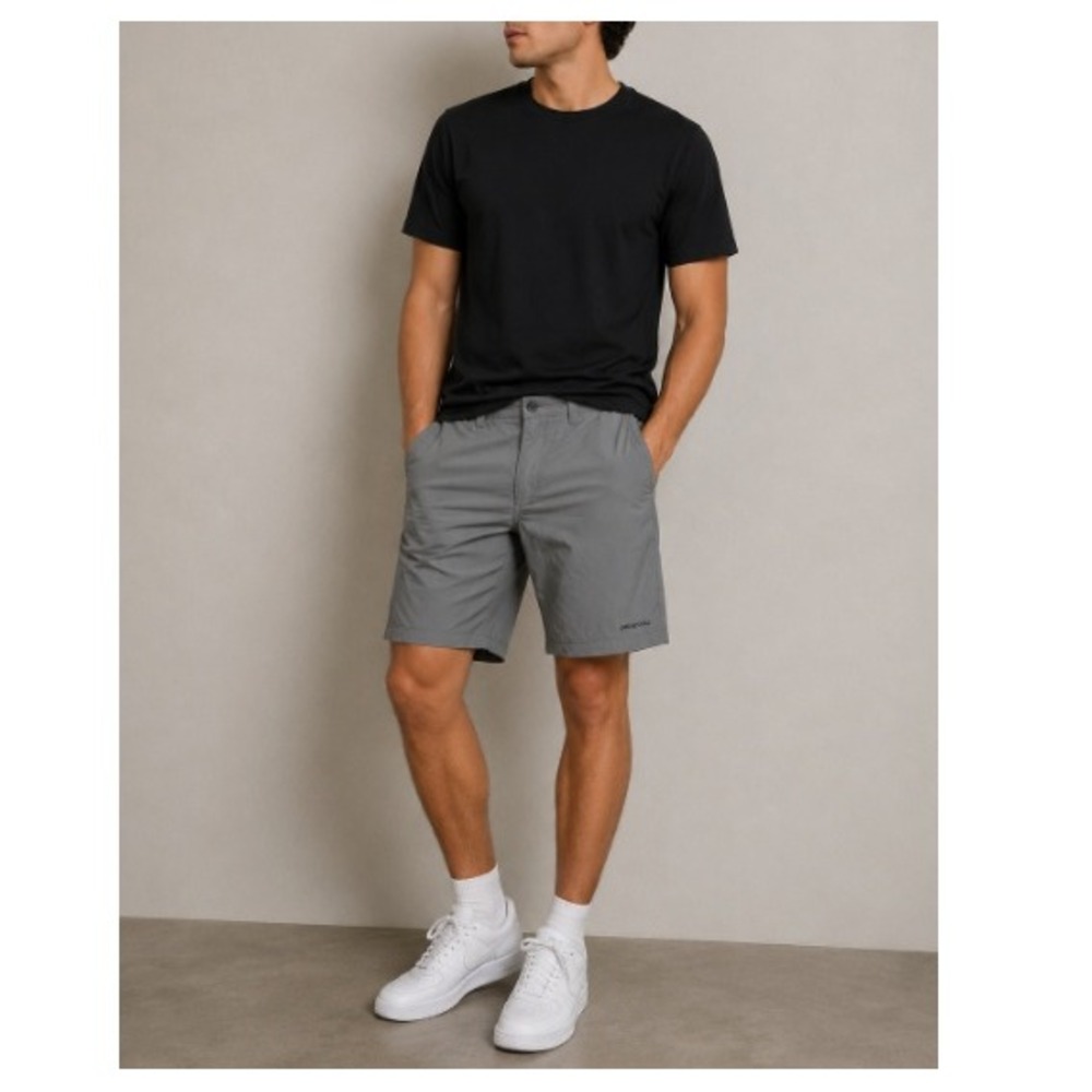 Patagonia Men's Gray Stretch Wavefarer Walk 20" Quandary Shorts Size 30